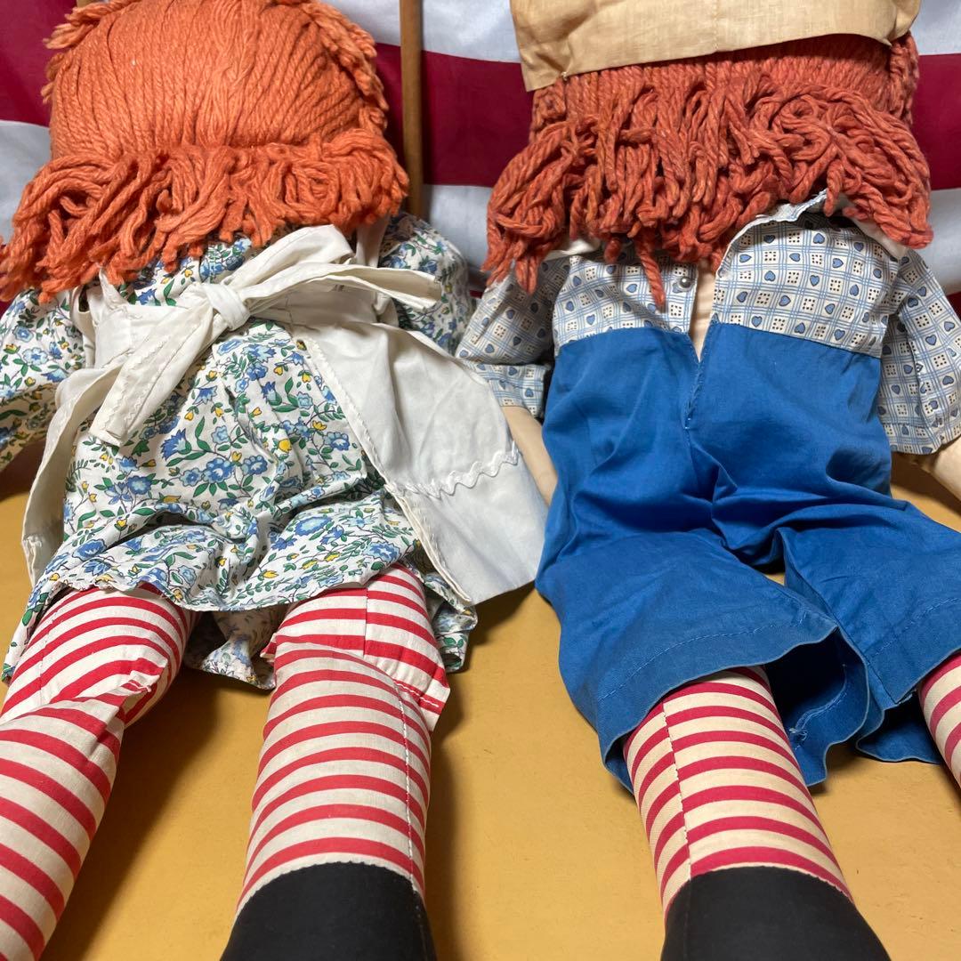 302♡ラガディ・アン＆アンディ ジョジーン社 アンティークドール ペア