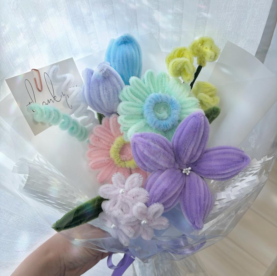 モールフラワー チャイラテ shop 枯れないお花 パステルカラー 韓国