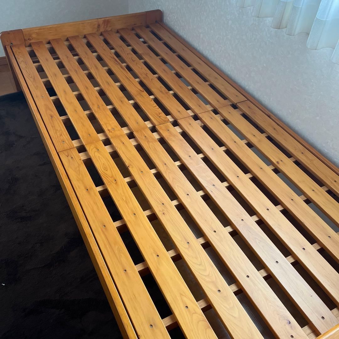 木製　シングルサイズ　すのこベッド