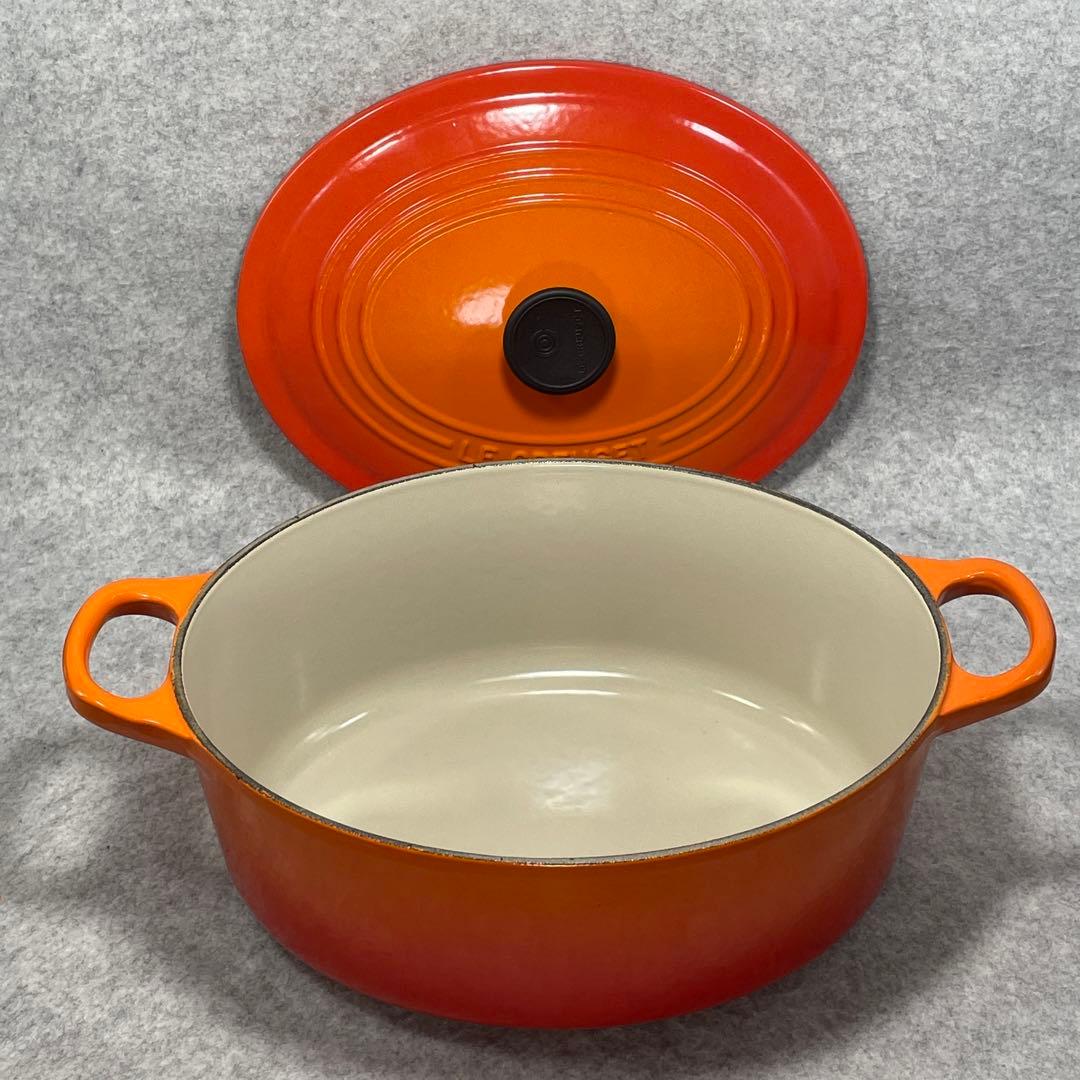 LE CREUSET オレンジ ホーロー鍋　25cm