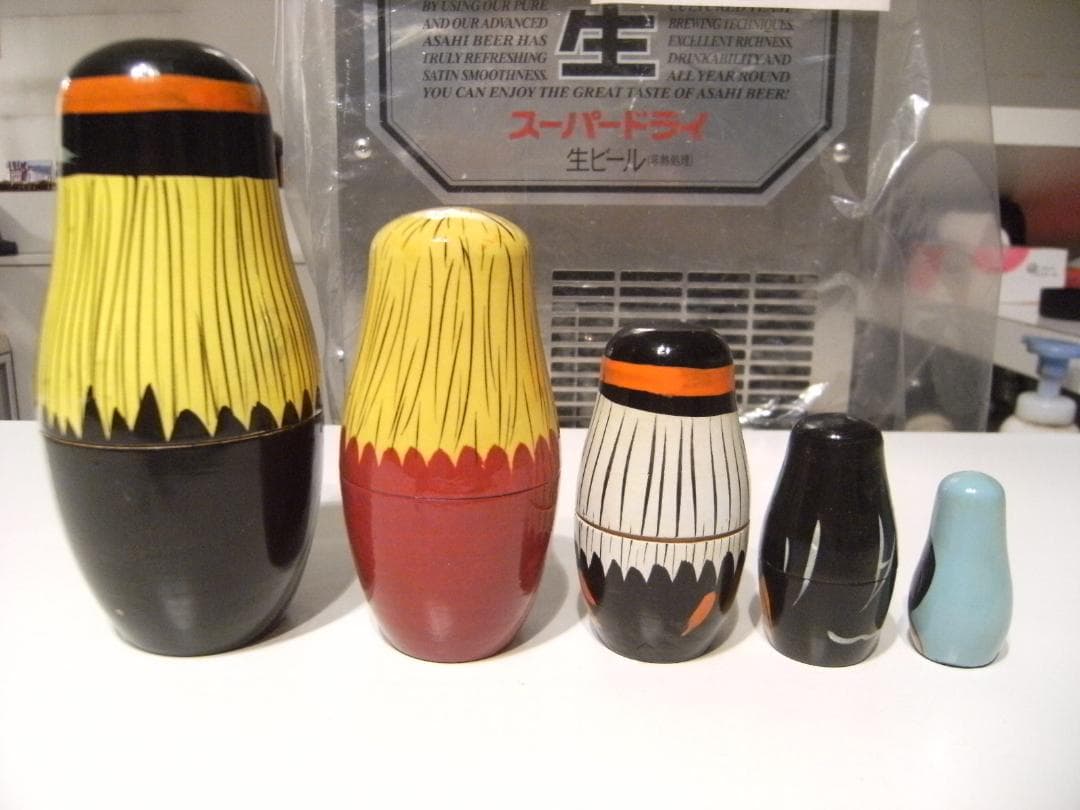 ロシア製品★ハンドメイド 置物 ハロウィン 魔法使い 魔女 マトリョーシカ 人形