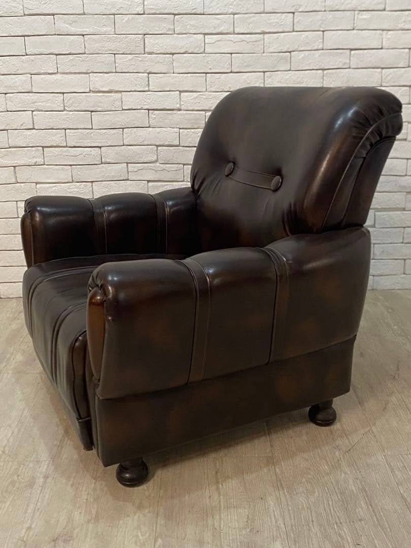 【東京都内23区配送無料】昭和レトロ　ふかふか　1人がけソファー　超美品