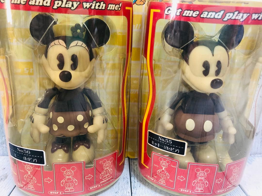 ディズニー セガ ミッキー ミニー(セピア) スーパーロッキン 2体セット