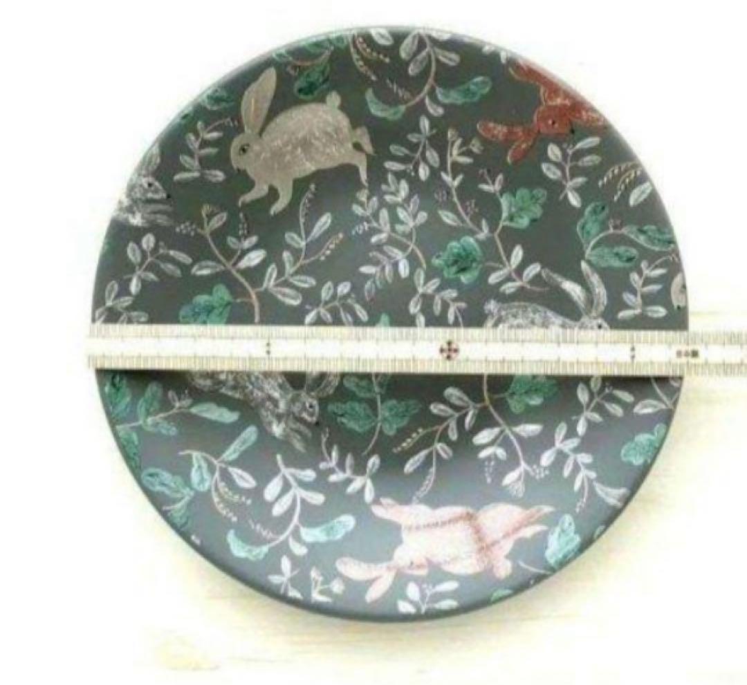 新品　松尾ミユキ　16.5cm　プレート　スリー ラビット　うさぎ　ウサギ