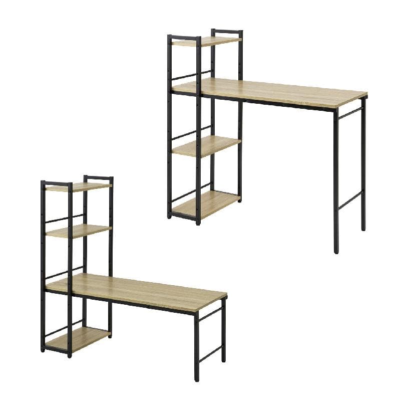 《新品・送料無料》ラック付き4WAYデスク 幅100cm テーブル 机 木製