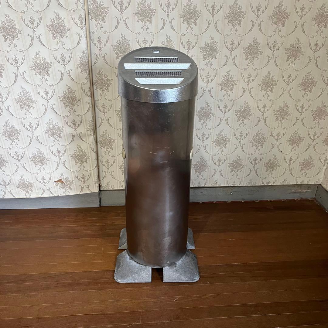 【中古品】ステンレス製 アルミ スタンド灰皿 業務用 屋外内用 店舗 吸殻入れ
