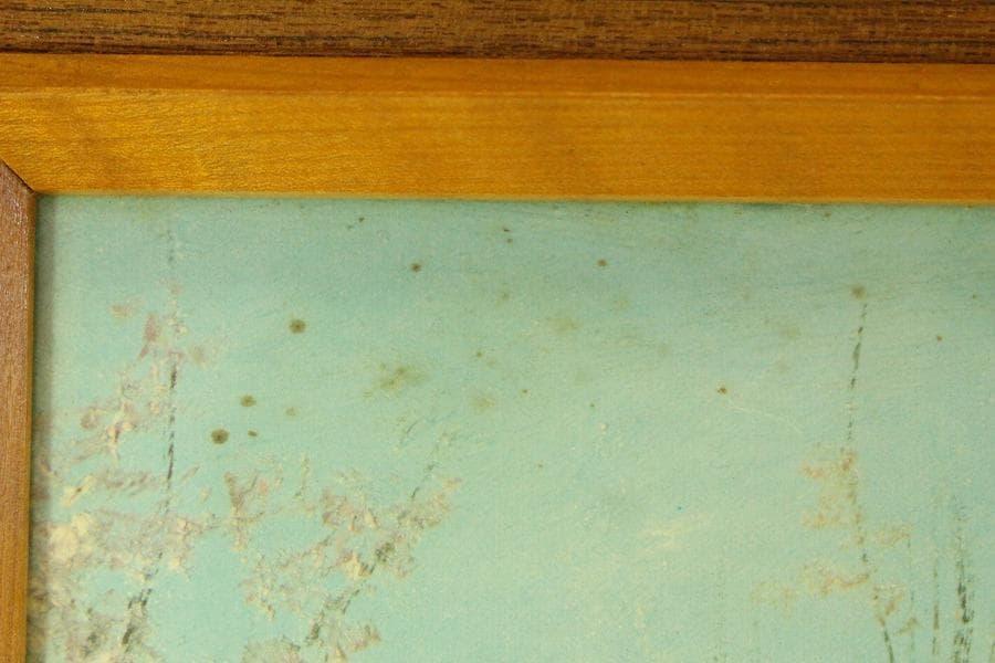 油絵調 レリーフ工藝画 田舎の風景 室内調度 壁飾り(ZE436)