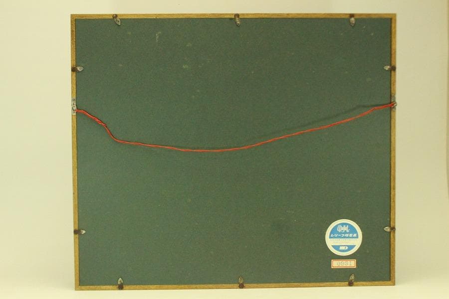油絵調 レリーフ工藝画 田舎の風景 室内調度 壁飾り(ZE436)