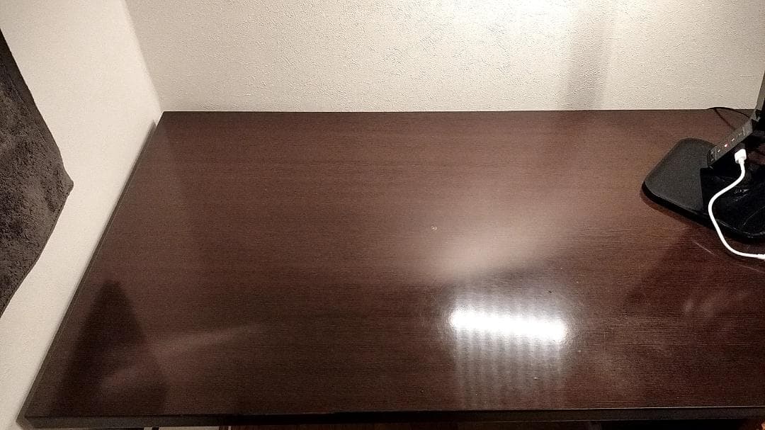 学習・パソコン用モダンデスク 引出し付き木製木目調机