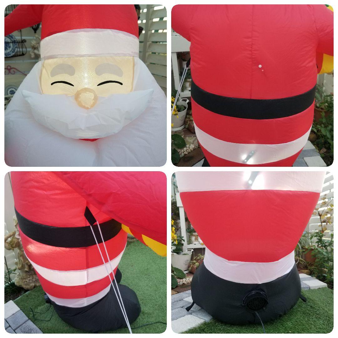 全長155×幅95×横60cm・LEDイルミネーションサンタさん・収納可能໒꒱