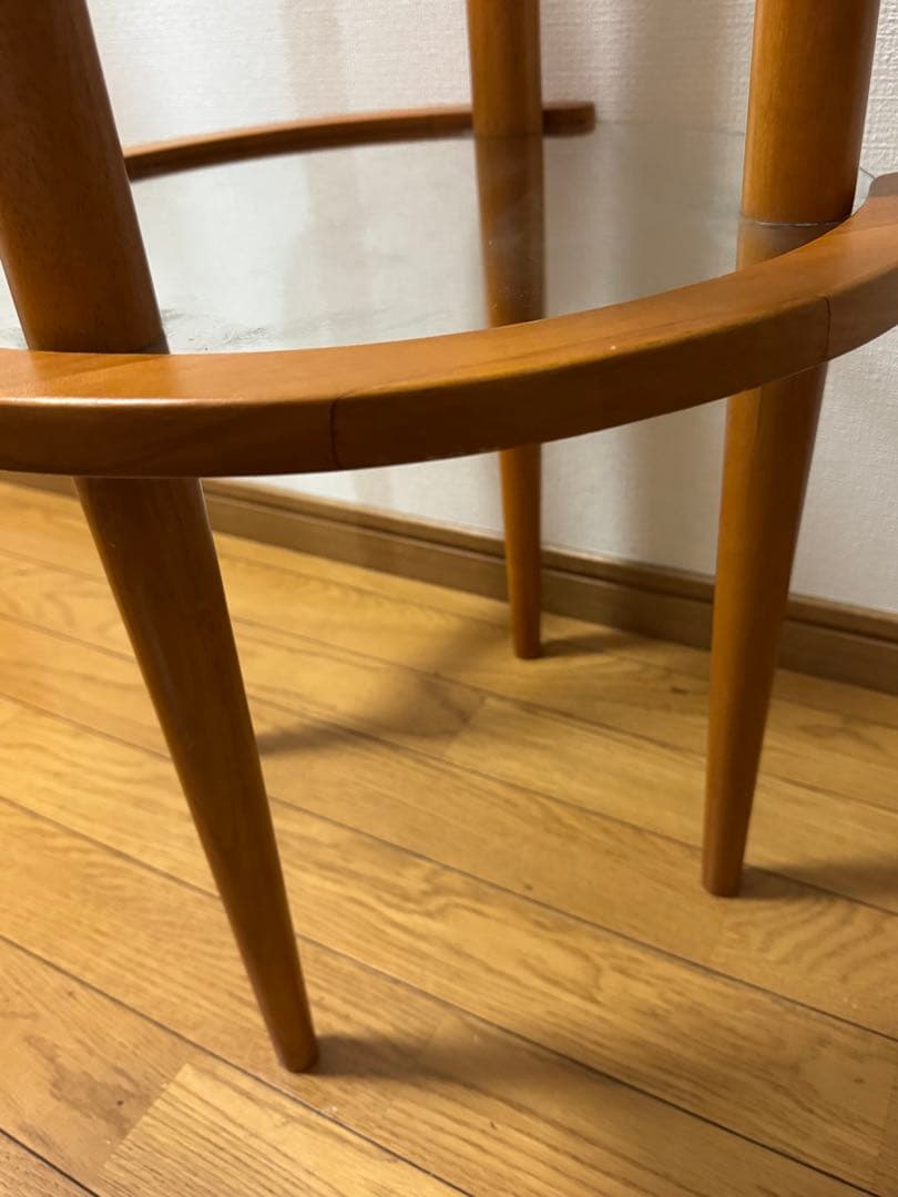 木製　サイドテーブル　シェルフ　ヴィンテージ2段