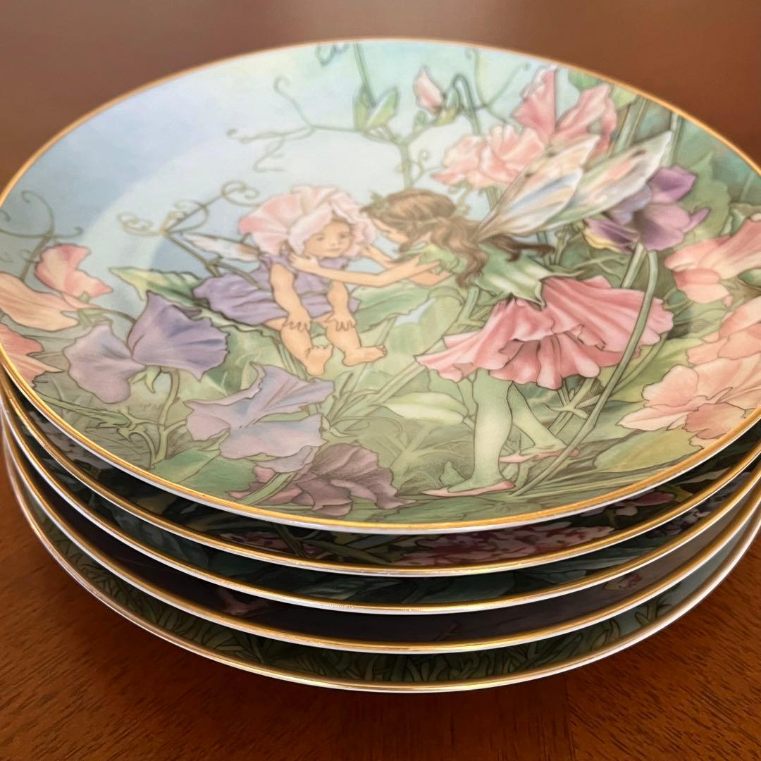 【レア美品】ビレロイ＆ボッホ★フェアリー★シシリー・メアリー　飾り皿　5枚