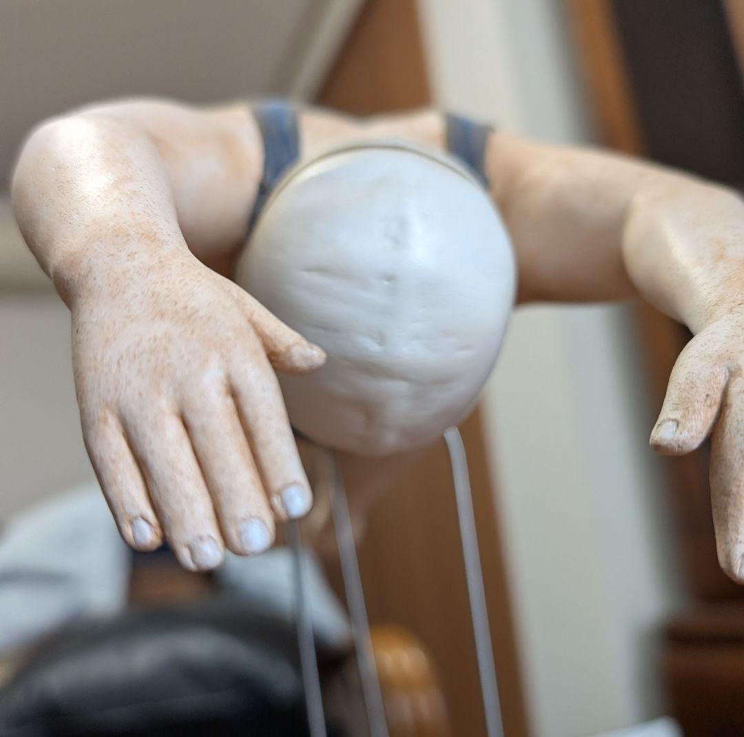 創作作家人形高橋操スクール水着、水泳