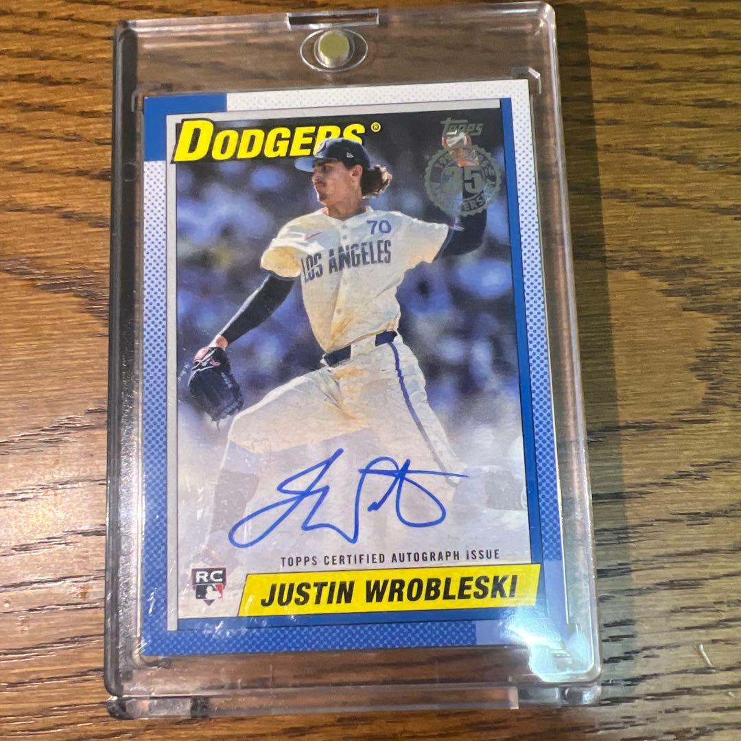 topps 2025 東京シリーズ ジャスティン・ロブレスキー サイン入り