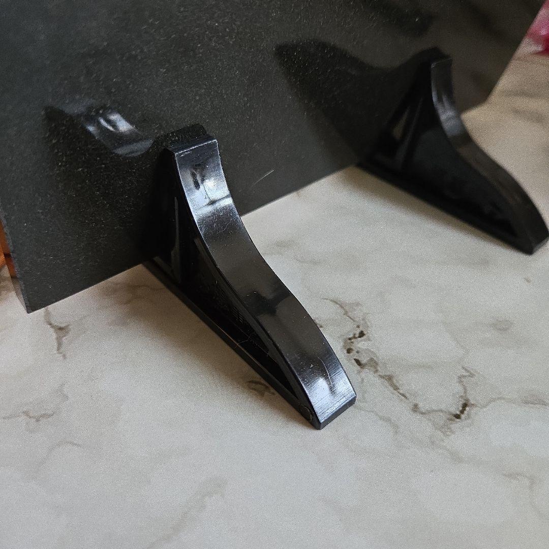 御影石(黒)猫の影彫り置物