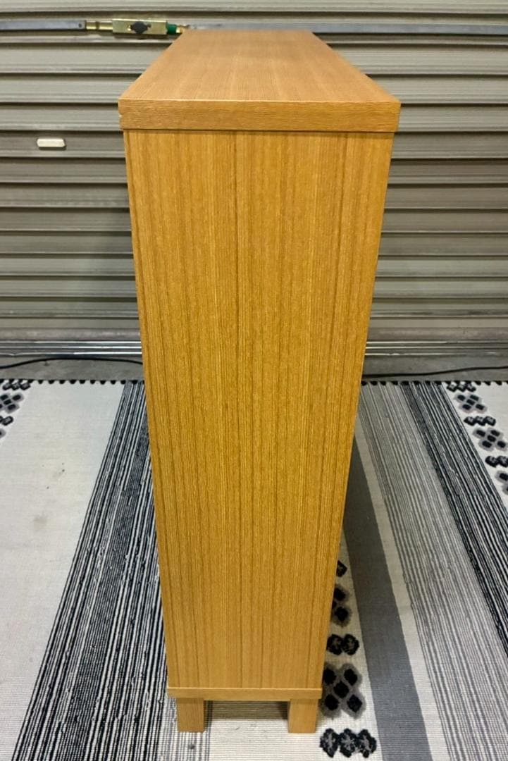 無印良品 オーク材薄型ラック・ワイド小・奥行22cm 廃盤品