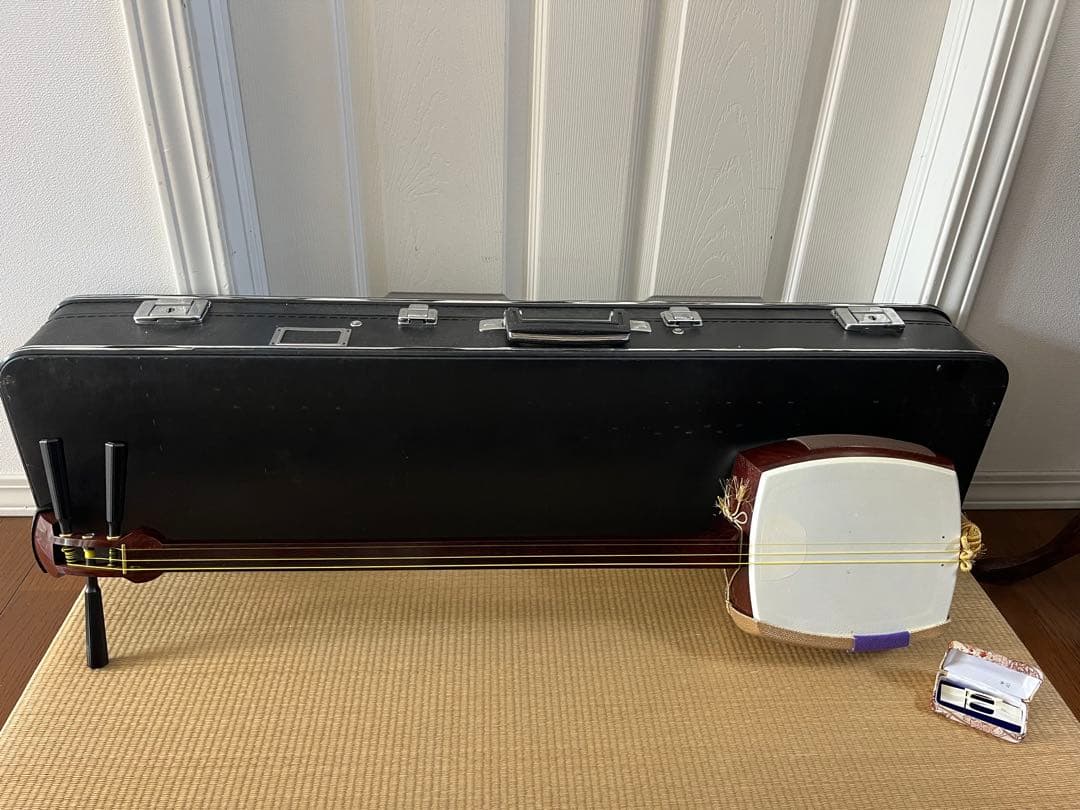 三味線　紅木 金細 東さわり 破れ無し