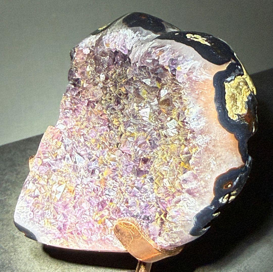 【希少・共生】アメジスト クラスター（カコクセナイト共生）