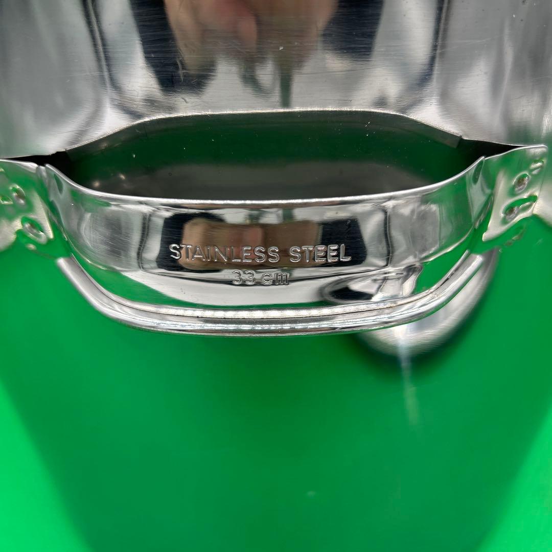 寸胴鍋 キッチンポット　ステンレススチール　33cm 23㎝　業務用