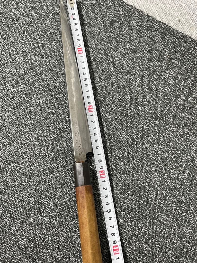 柳刃包丁 木製ハンドル 刃の長さあり