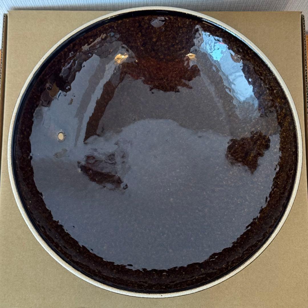 伊賀土鍋 アメ釉 大 長谷園 NNM-33