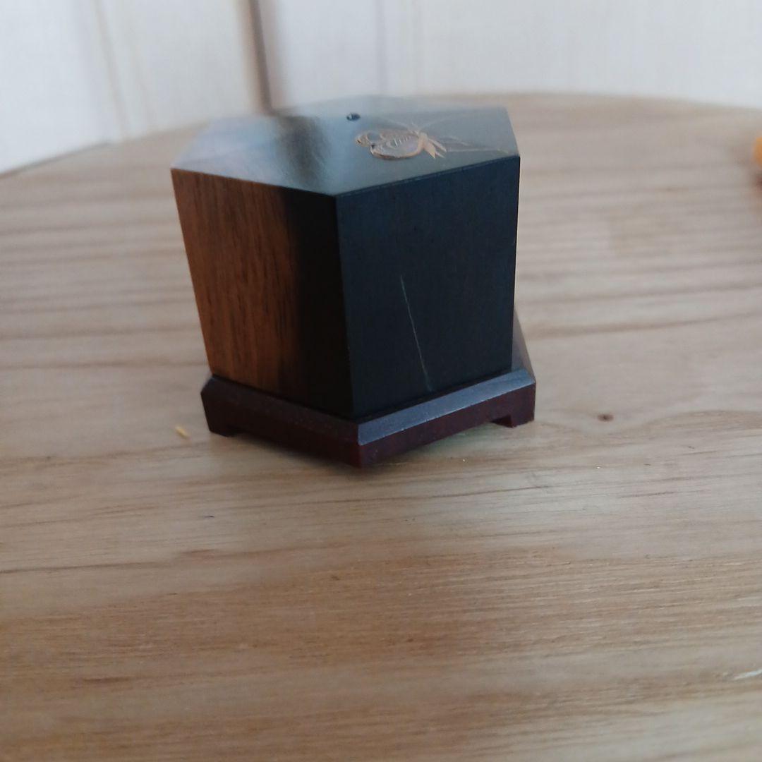 吉田華正　黒柿　鈴虫　香合