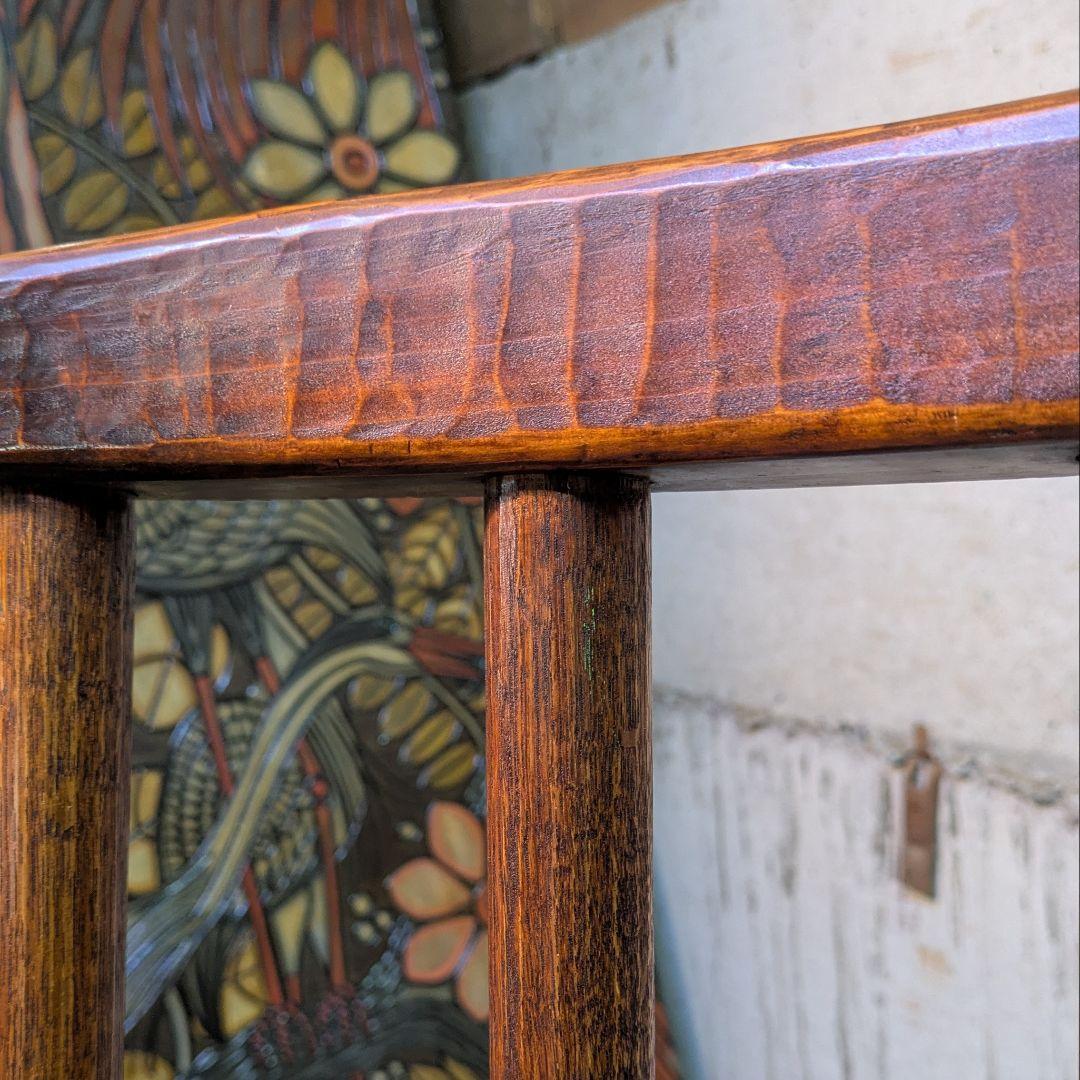 指物家具 矢澤金太郎 檜 スピンドルダイニングチェア 拭き漆 ヴィンテージ ②