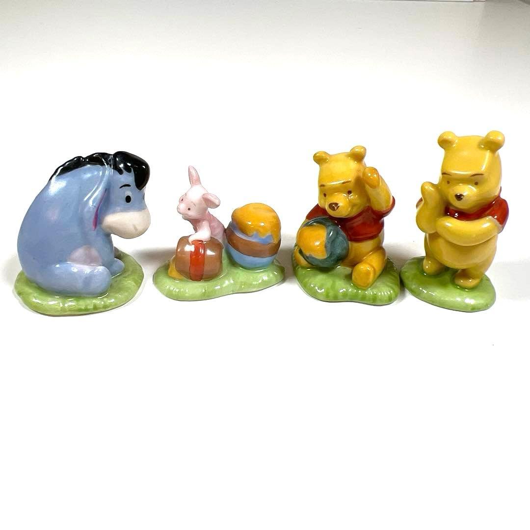 千趣会　ベルメゾン　くまのプーさん 陶器製 置物 ミニチュア フィギュア