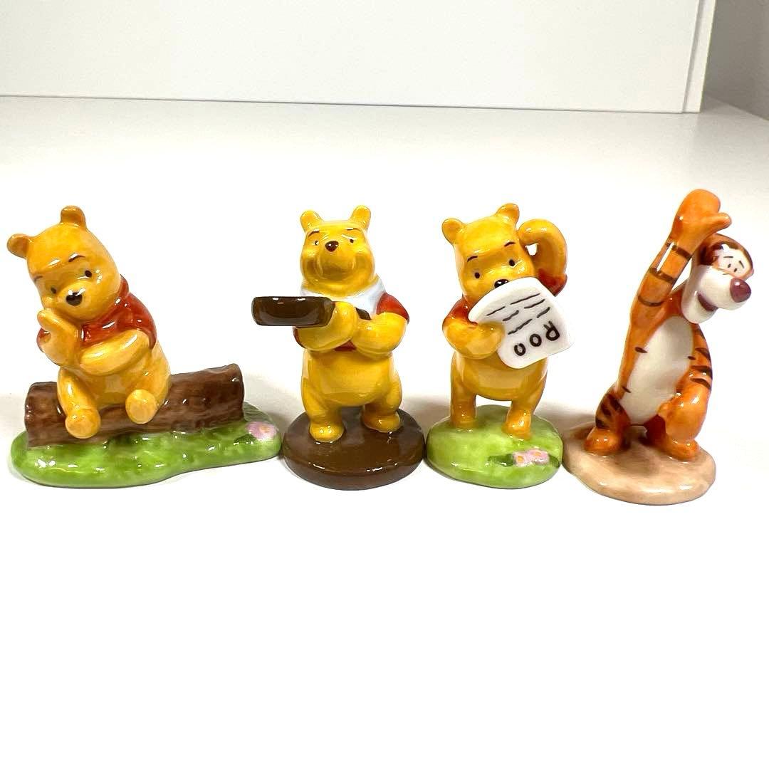 千趣会　ベルメゾン　くまのプーさん 陶器製 置物 ミニチュア フィギュア