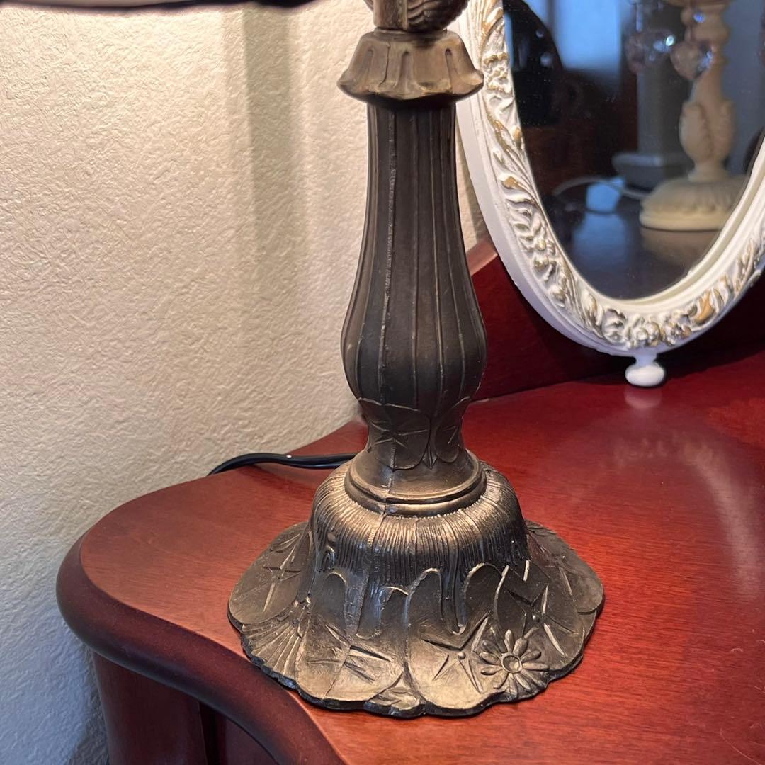 新品 ステンドグラス ランプ 花柄 スタンドライト レトロ