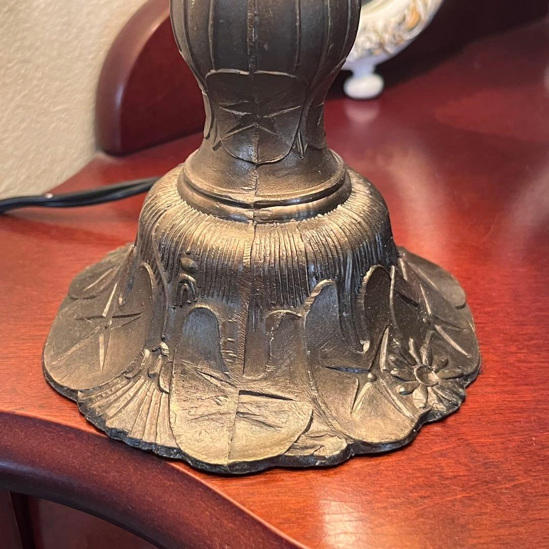 新品 ステンドグラス ランプ 花柄 スタンドライト レトロ