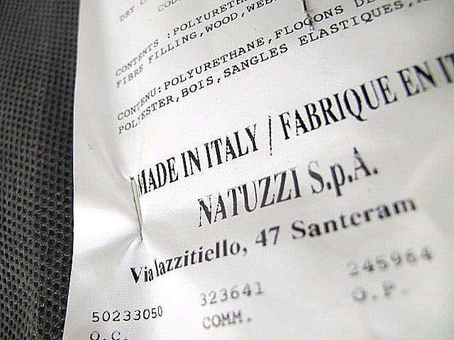 イタリア　NATUZZI ナツッジ　スクエアオットマン　　スツール　サイドチェア