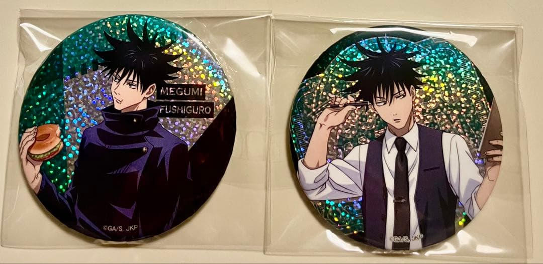 呪術廻戦 セガコラボカフェ ホログラム缶バッジ カフェ 買い食い