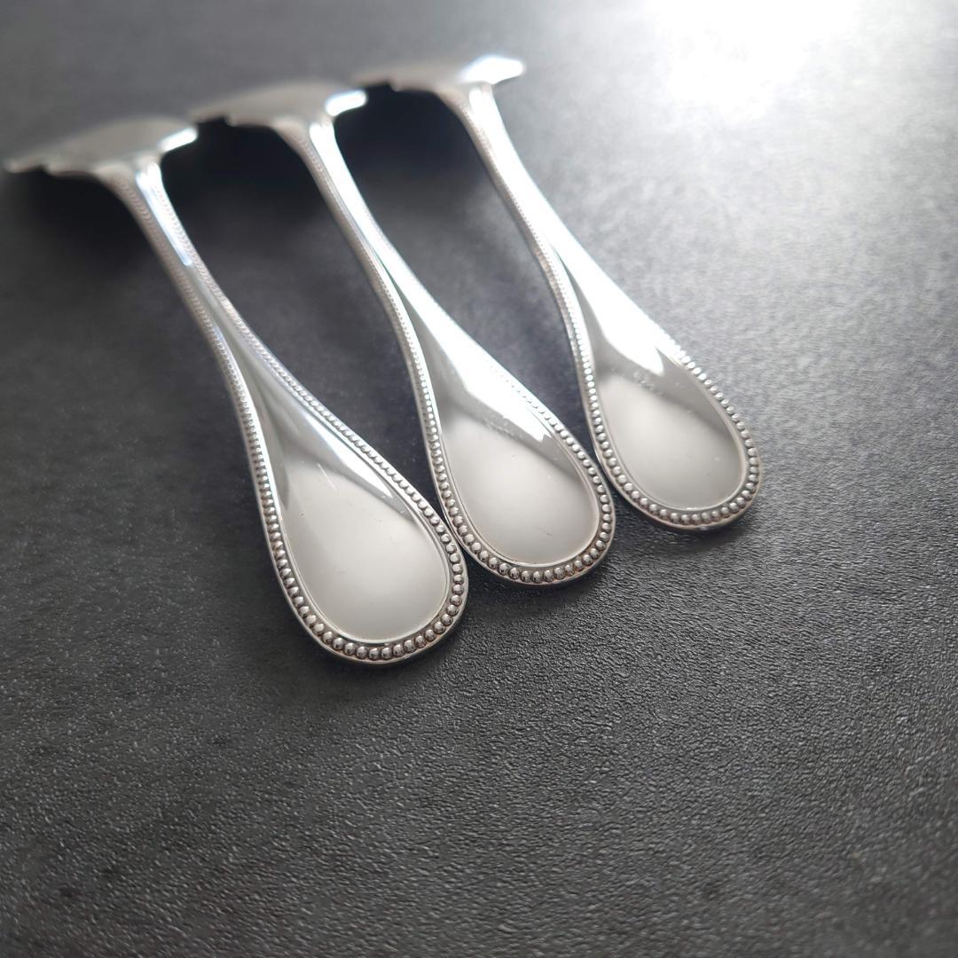 極希少 美品 クリストフル パール ソーススプーン 3点