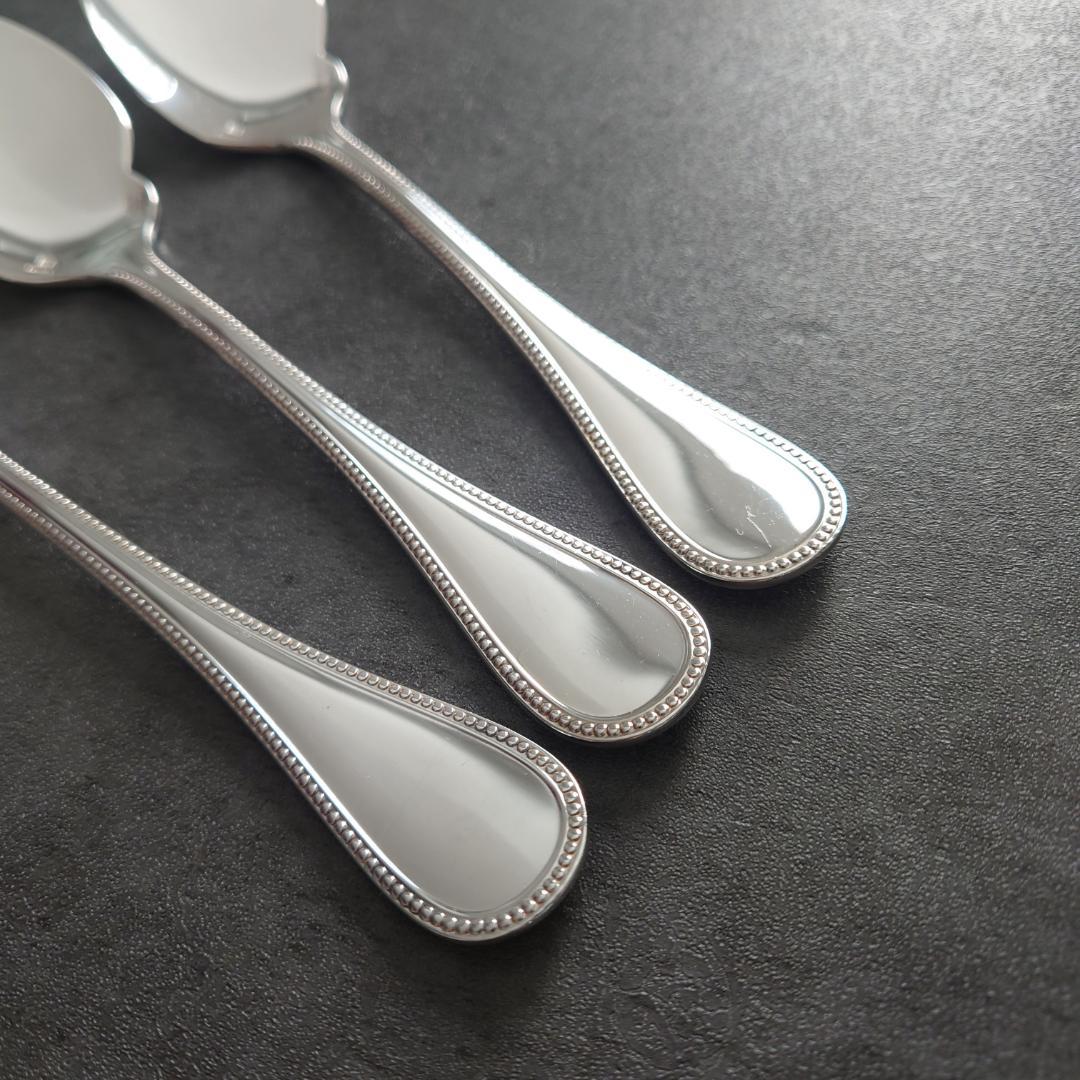 極希少 美品 クリストフル パール ソーススプーン 3点