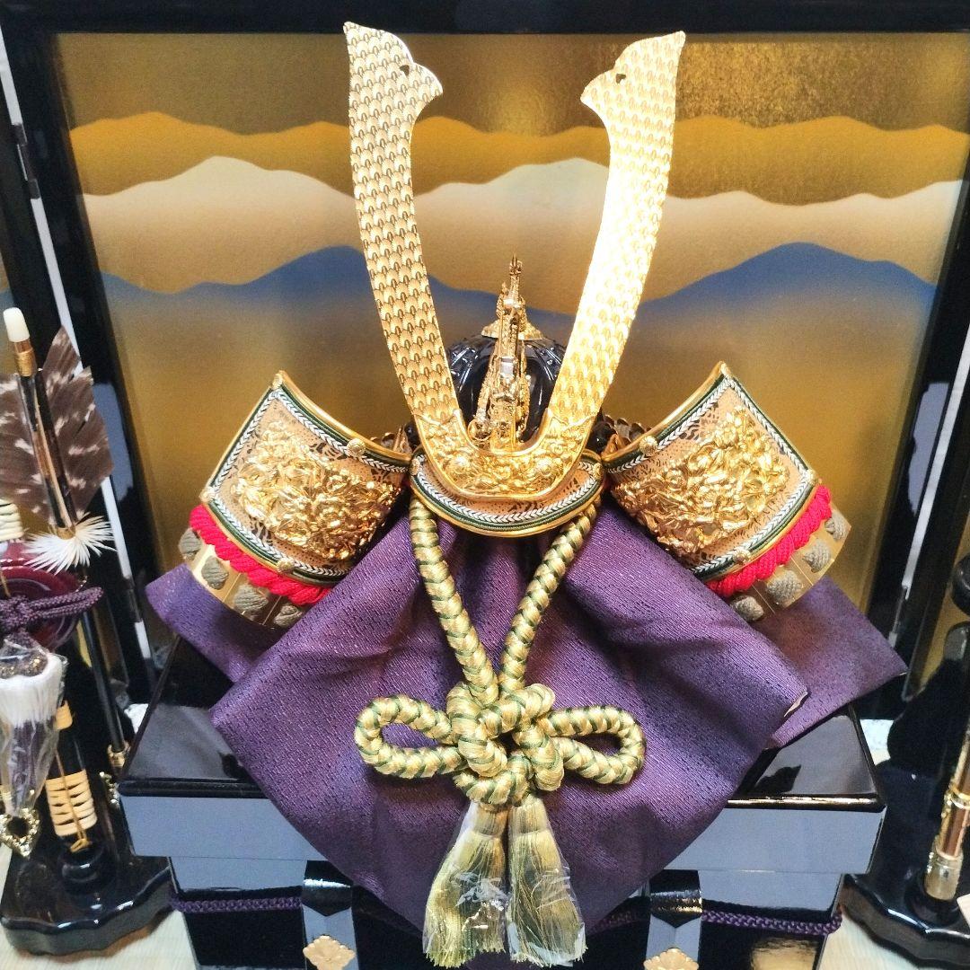 【美品】秀月の兜飾り一式　五月人形　端午の節句　子供の日