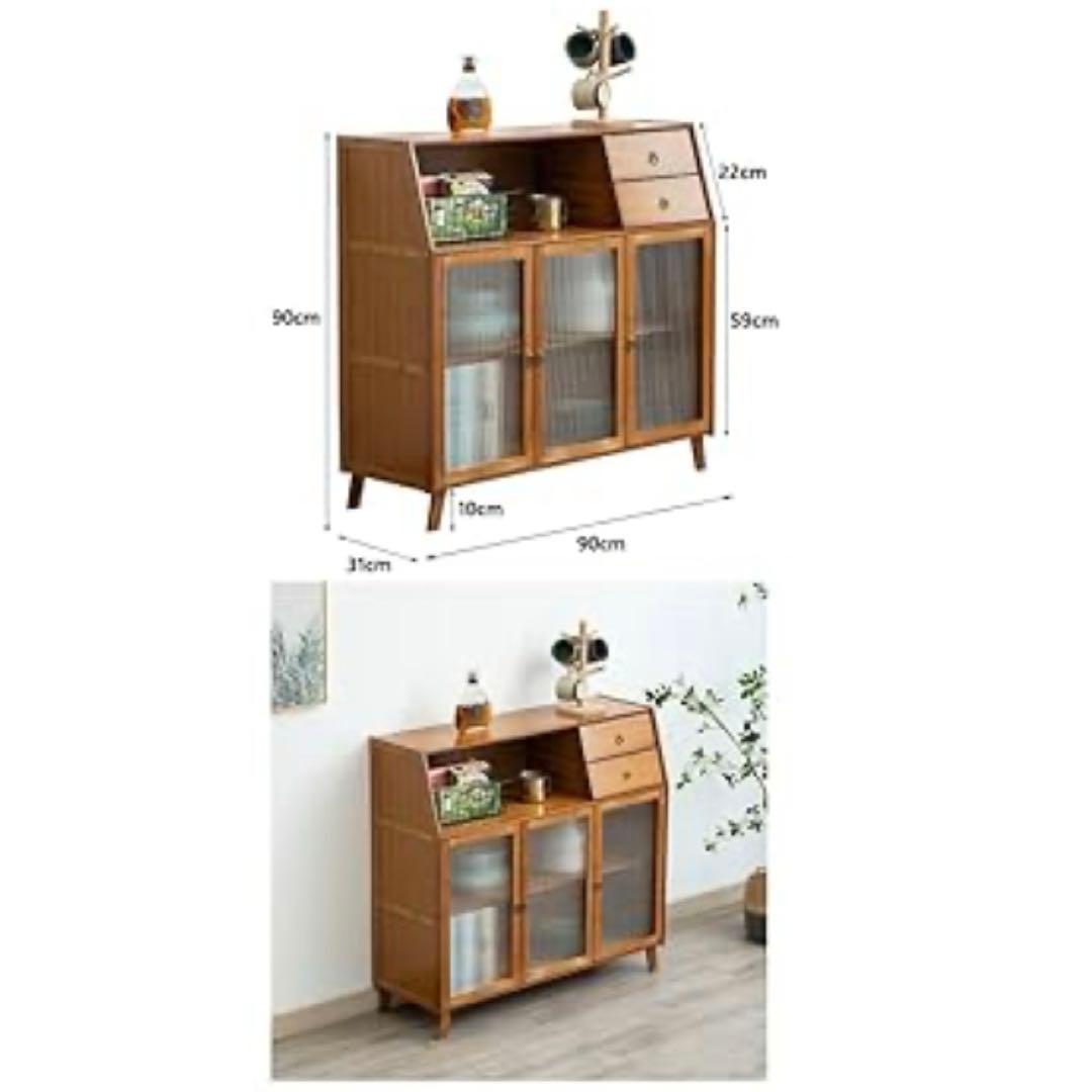 食器棚 収納棚 キッチンカウンター キッチンキャビネット 北欧風 簡単組立