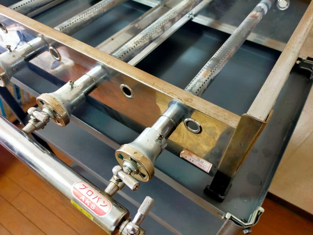 カンダ AKS卓上鉄板焼セット No.20 LPガス　600×360