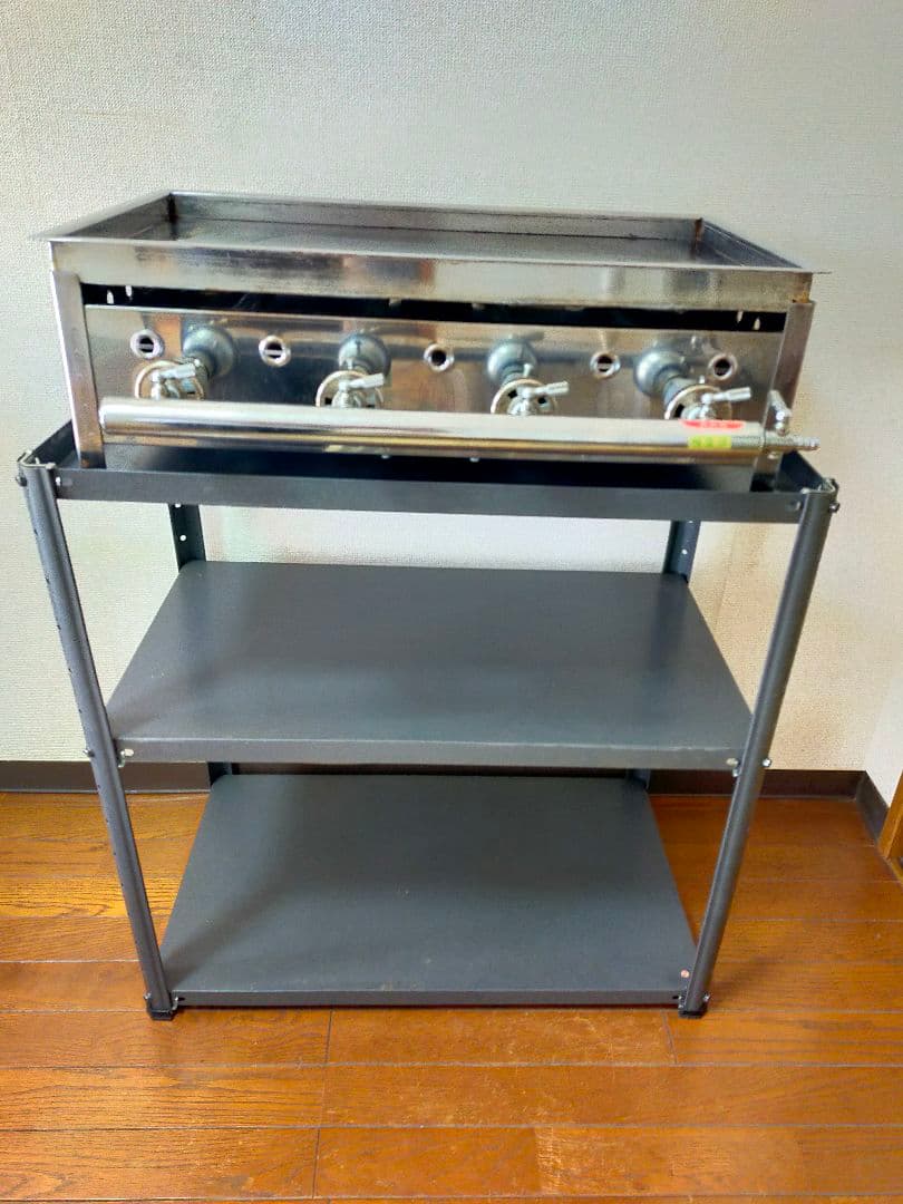 カンダ AKS卓上鉄板焼セット No.20 LPガス　600×360