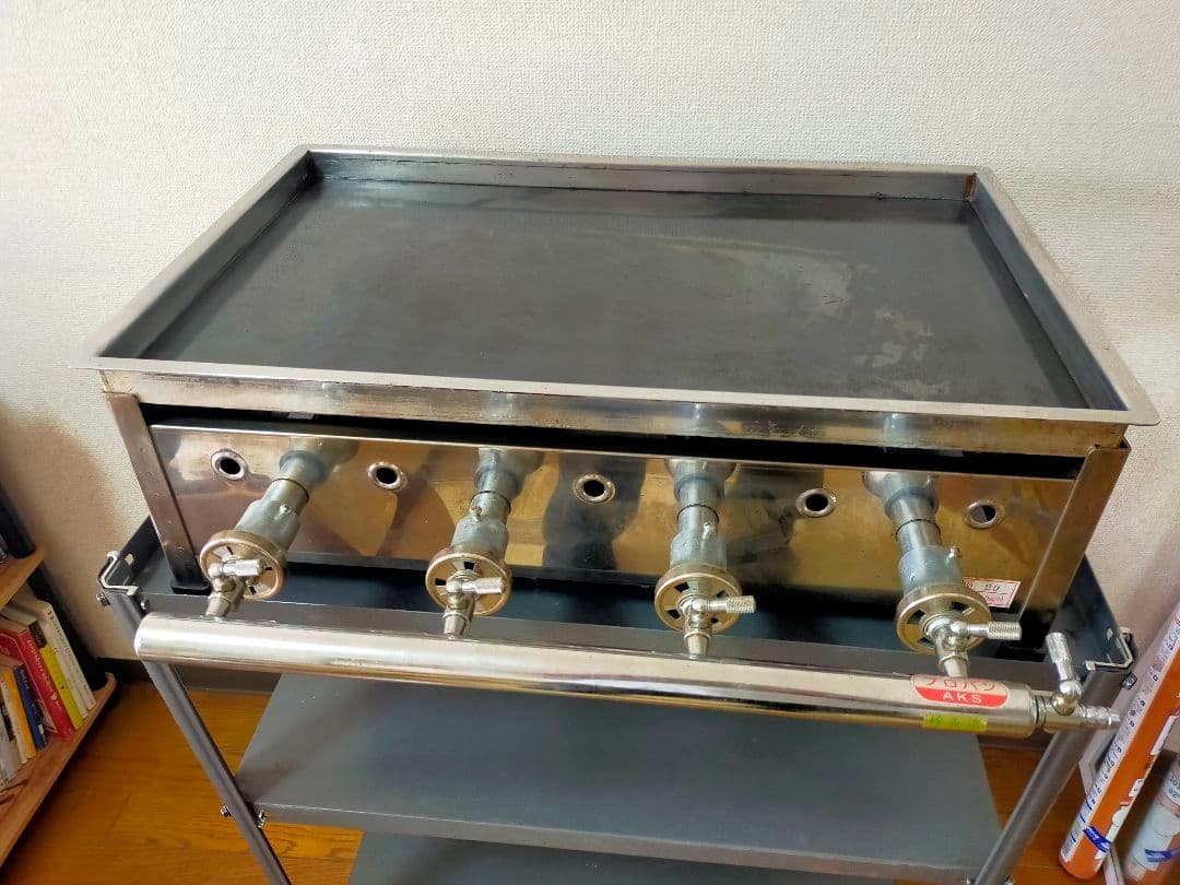 カンダ AKS卓上鉄板焼セット No.20 LPガス　600×360