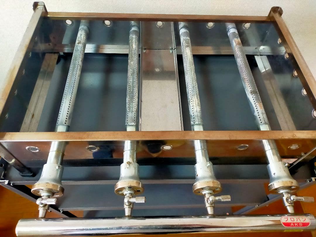 カンダ AKS卓上鉄板焼セット No.20 LPガス　600×360