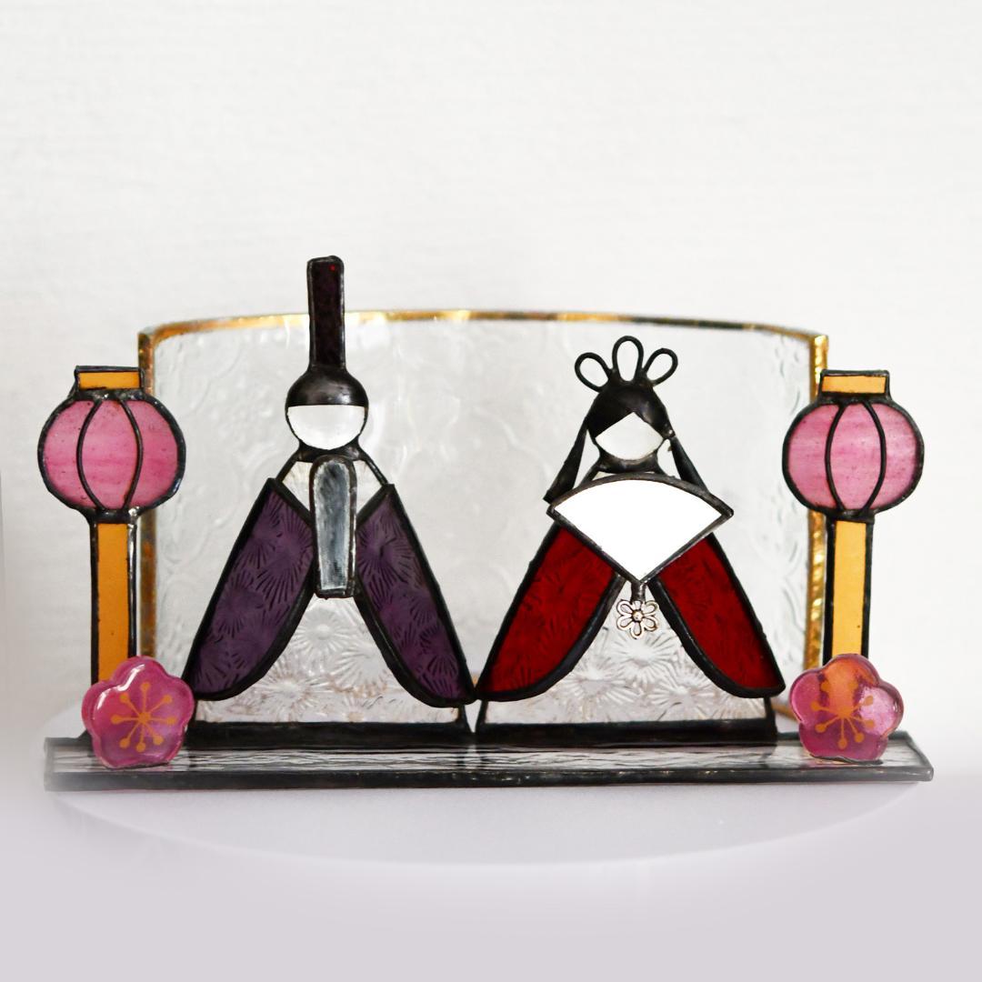 まるもち様専用 ステンドグラス お雛様 お月見 - メルカリ