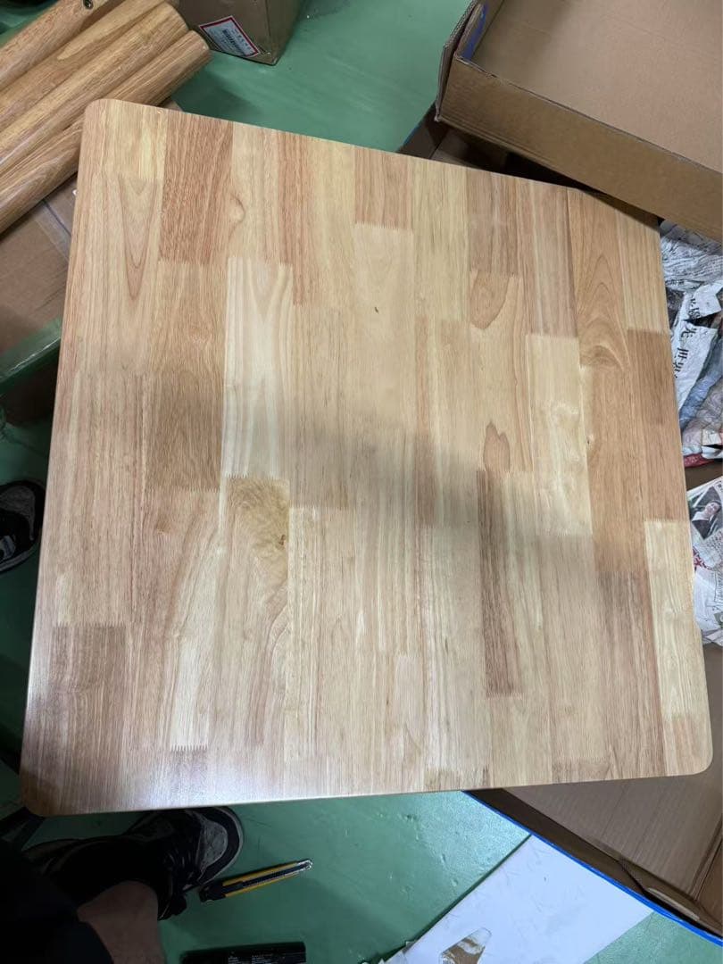 L11テーブル オック無垢 木製 カフェテーブル 2幅80cm 高さ75cm