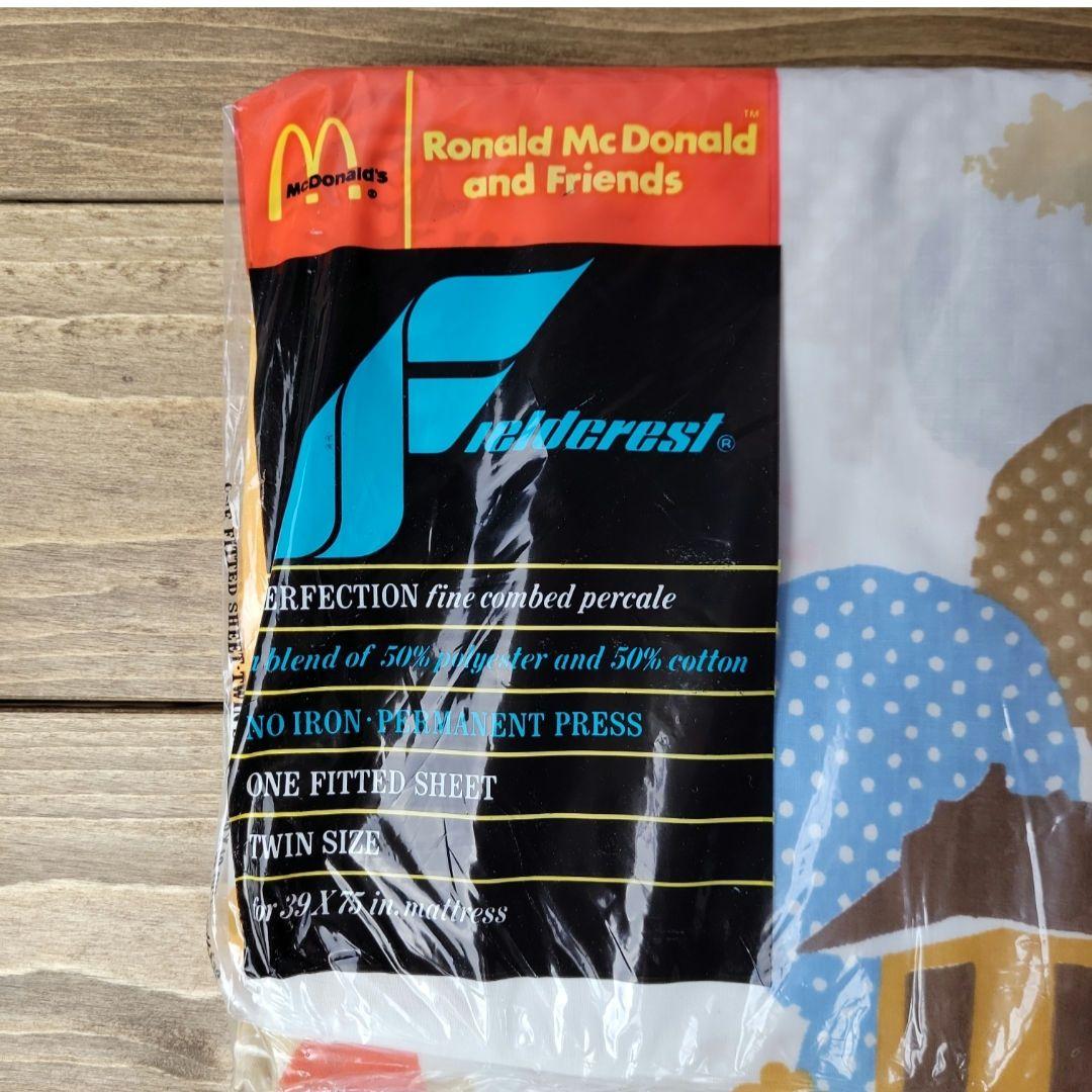 ヴィンテージ マクドナルド ヴィンテージ シーツ 公園 未開封