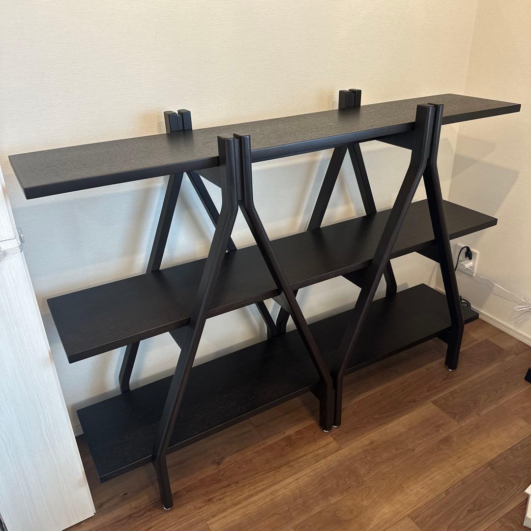 IDC 大塚家具 木製ラック シェルフ アーチ L ロータイプ