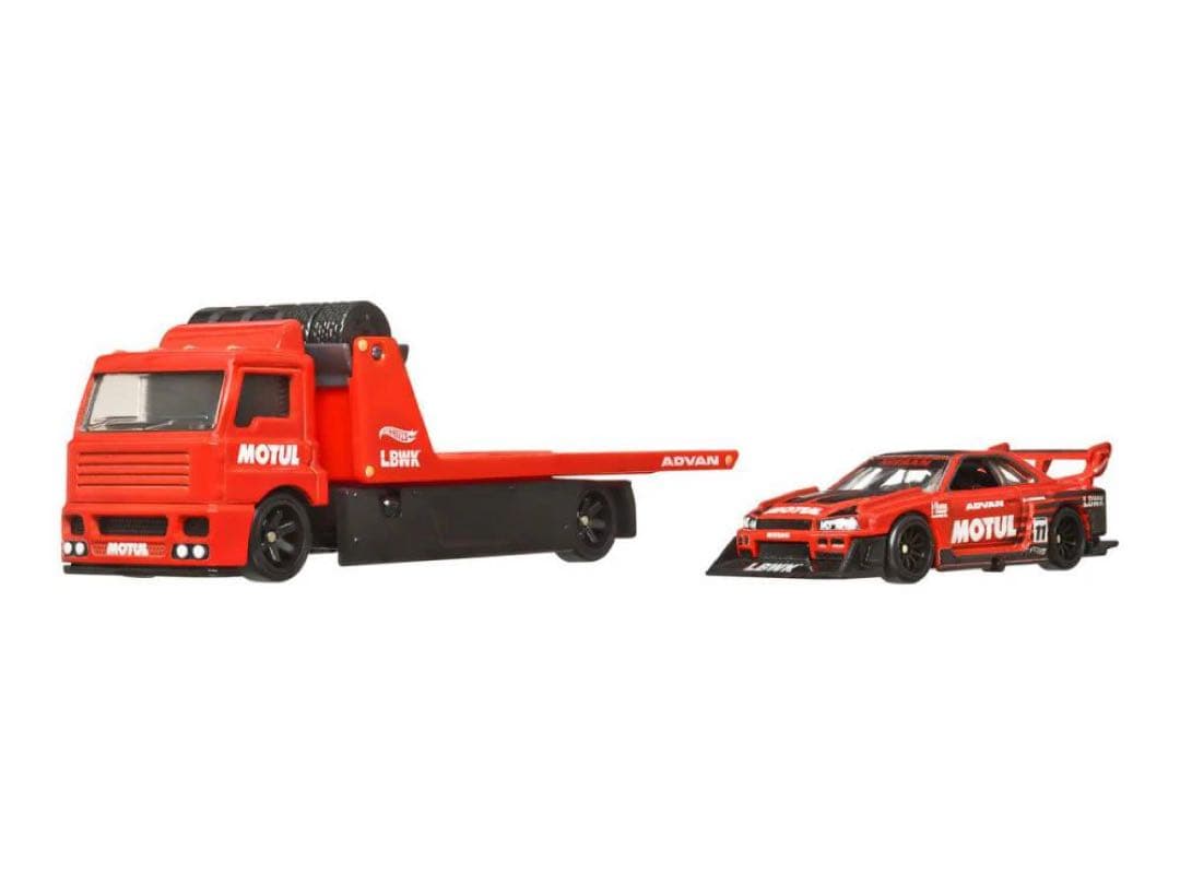 ホットウィール トランポ リバティ R34シルエット＋フリートストリート