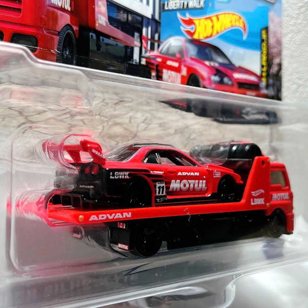 ホットウィール トランポ リバティ R34シルエット＋フリートストリート