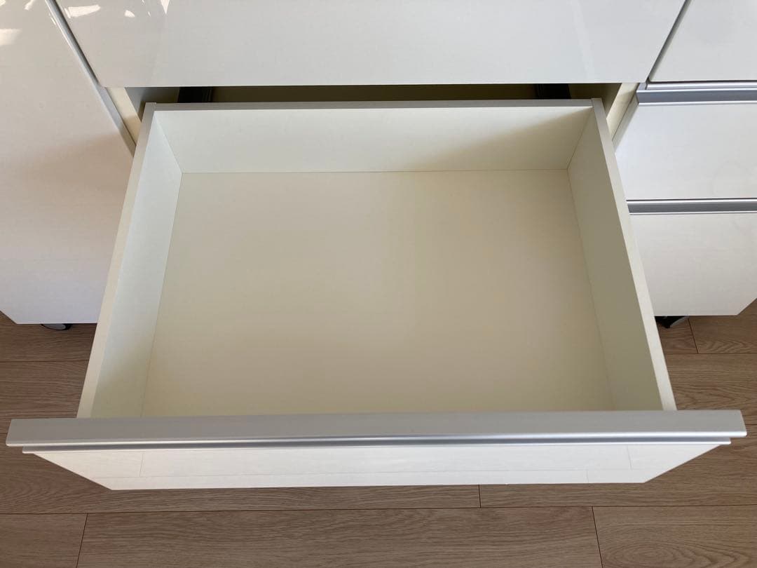 みみみんパモウナ キッチンカウンター 140㎝ キャスター付き 食器棚