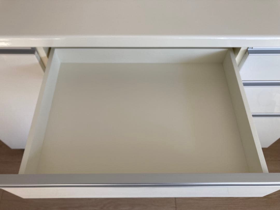 みみみんパモウナ キッチンカウンター 140㎝ キャスター付き 食器棚