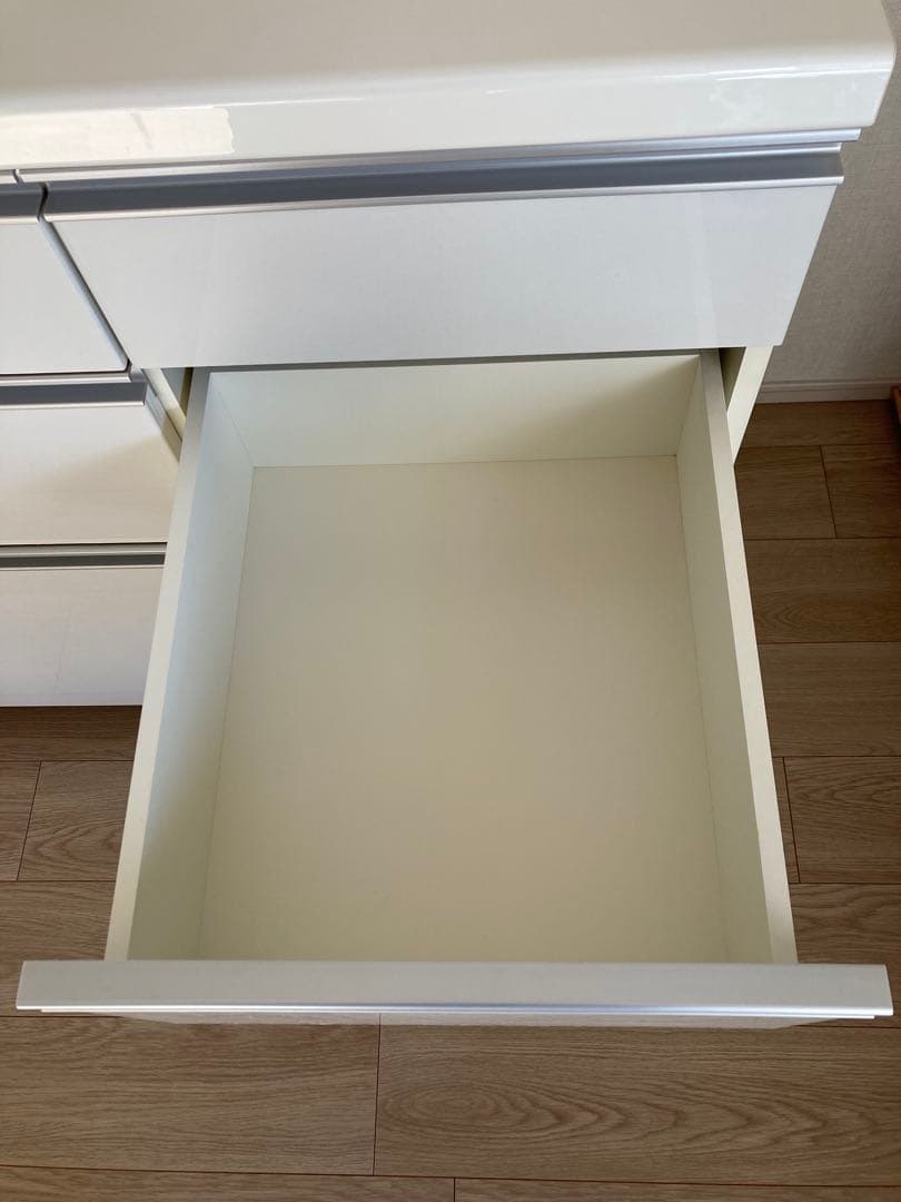 みみみんパモウナ キッチンカウンター 140㎝ キャスター付き 食器棚